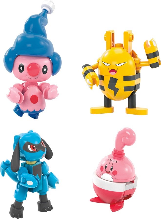 Mega Brands MEGA Pokemon Building Toys Set Trainer 8 Pack with 189 Pieces, 8 Articulated and Poseable Characters, 2 Inches Tall, for Kids - Image 4